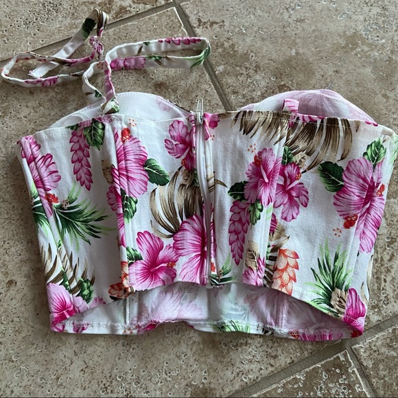 Hibiscus Floral Corset - Picture 2 of 5
